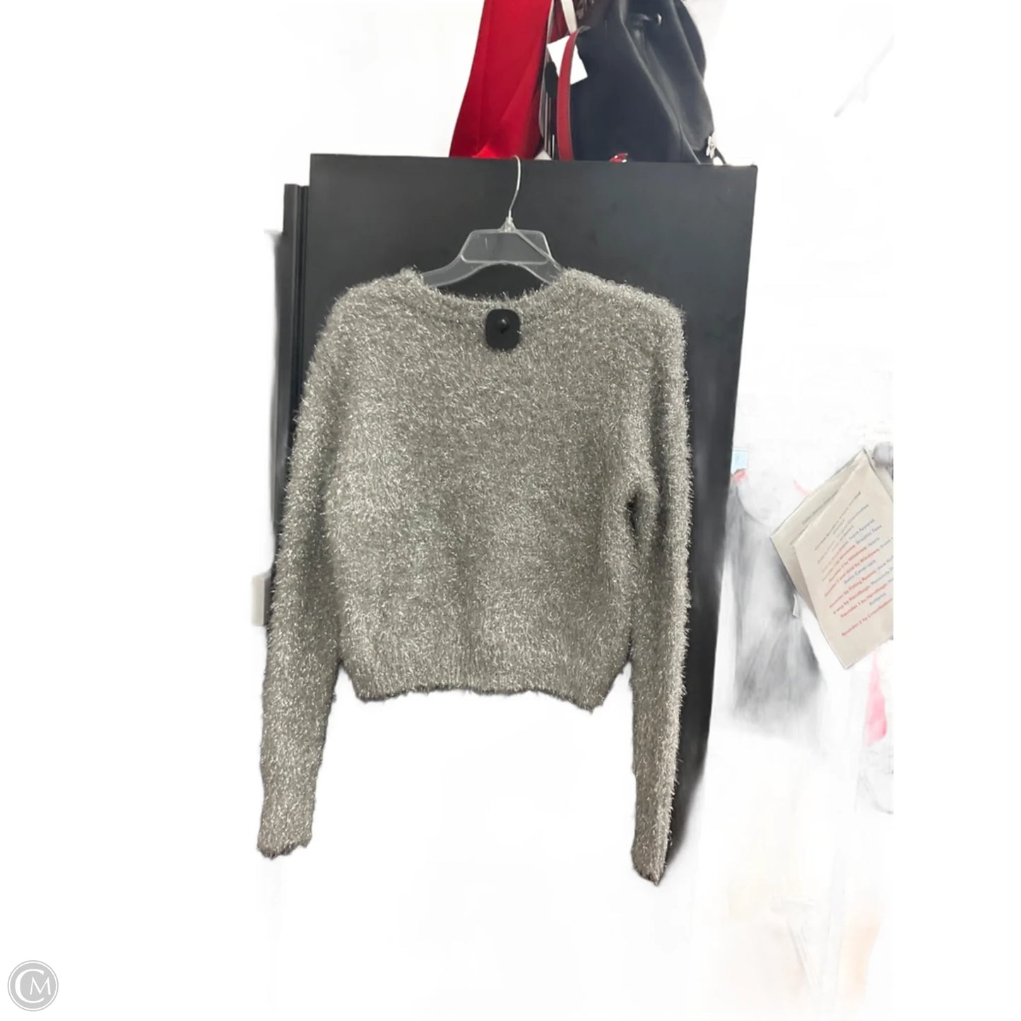 Sweater By Rachel Zoe In Silver, Size: Xs