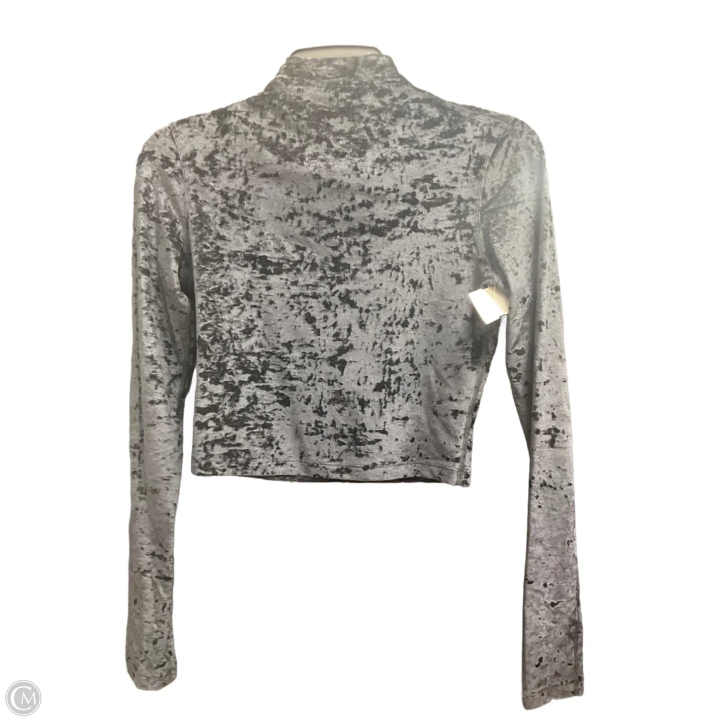 Athletic Top Long Sleeve Collar By Lululemon In Black, Size: S