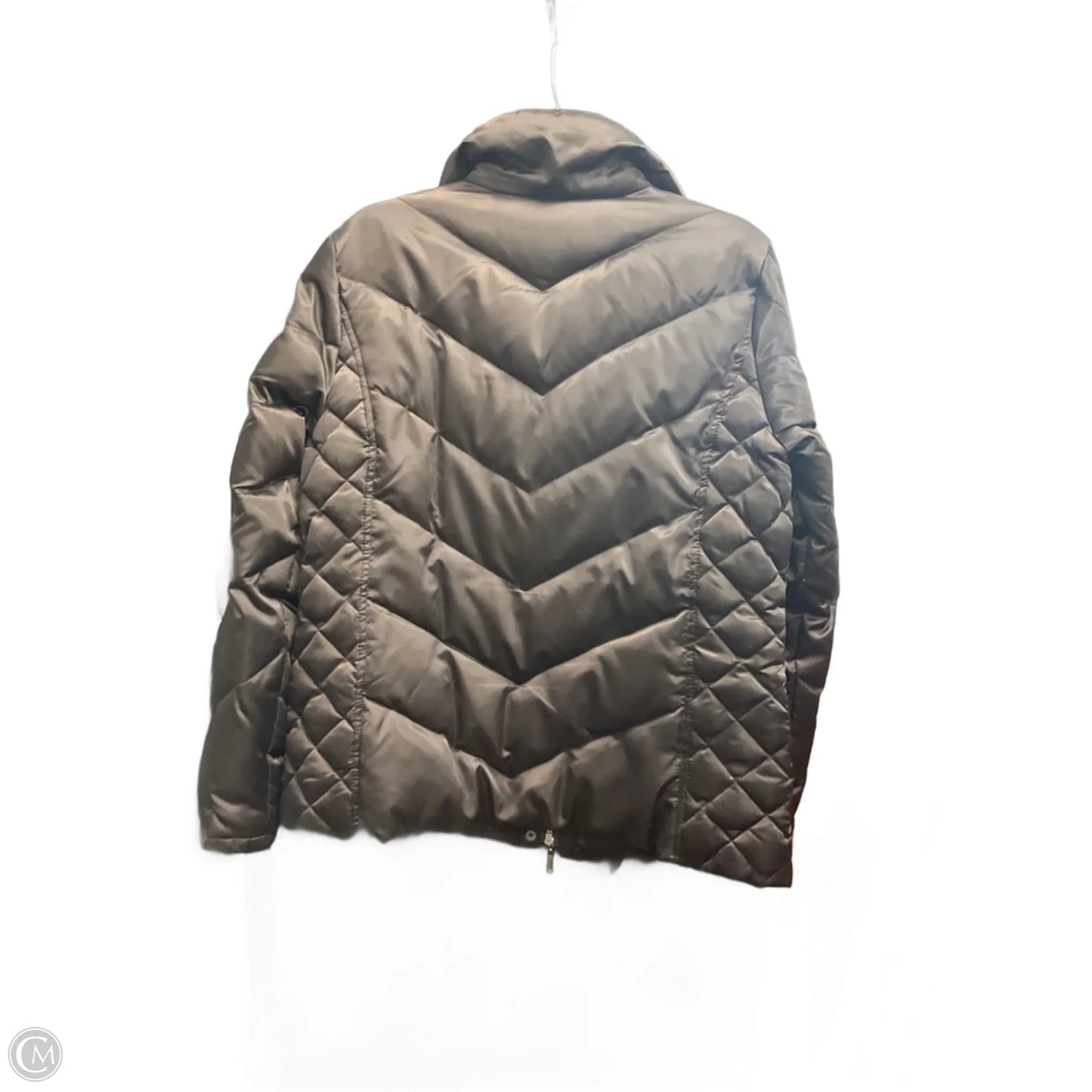 Coat Puffer & Quilted By Kenneth Cole Reaction In Brown, Size: L