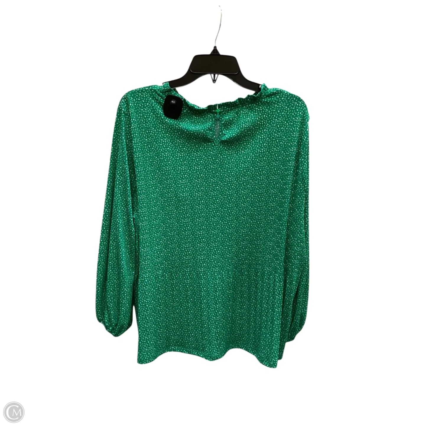Top Long Sleeve By Adrianna Papell In Green, Size: Xl