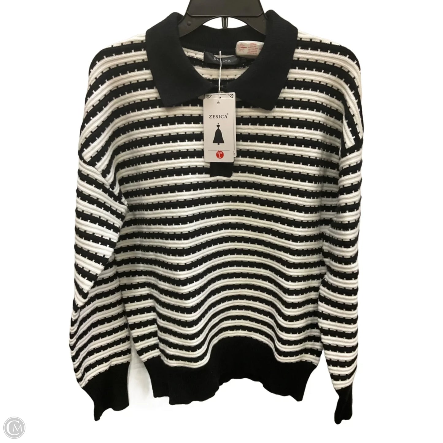 Sweater By Zesica In Striped Pattern, Size: L
