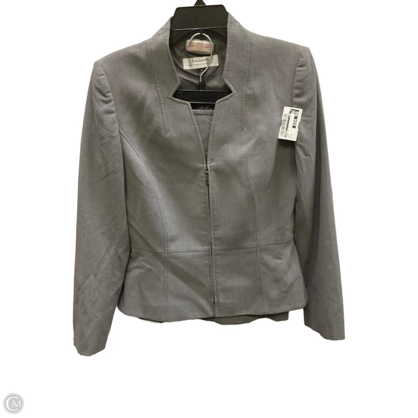 Skirt Set 2pc By Tahari In Grey, Size: 6