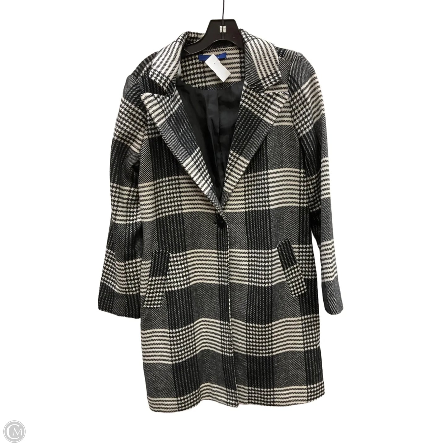Coat Peacoat By Apt 9 In Black & White, Size: S