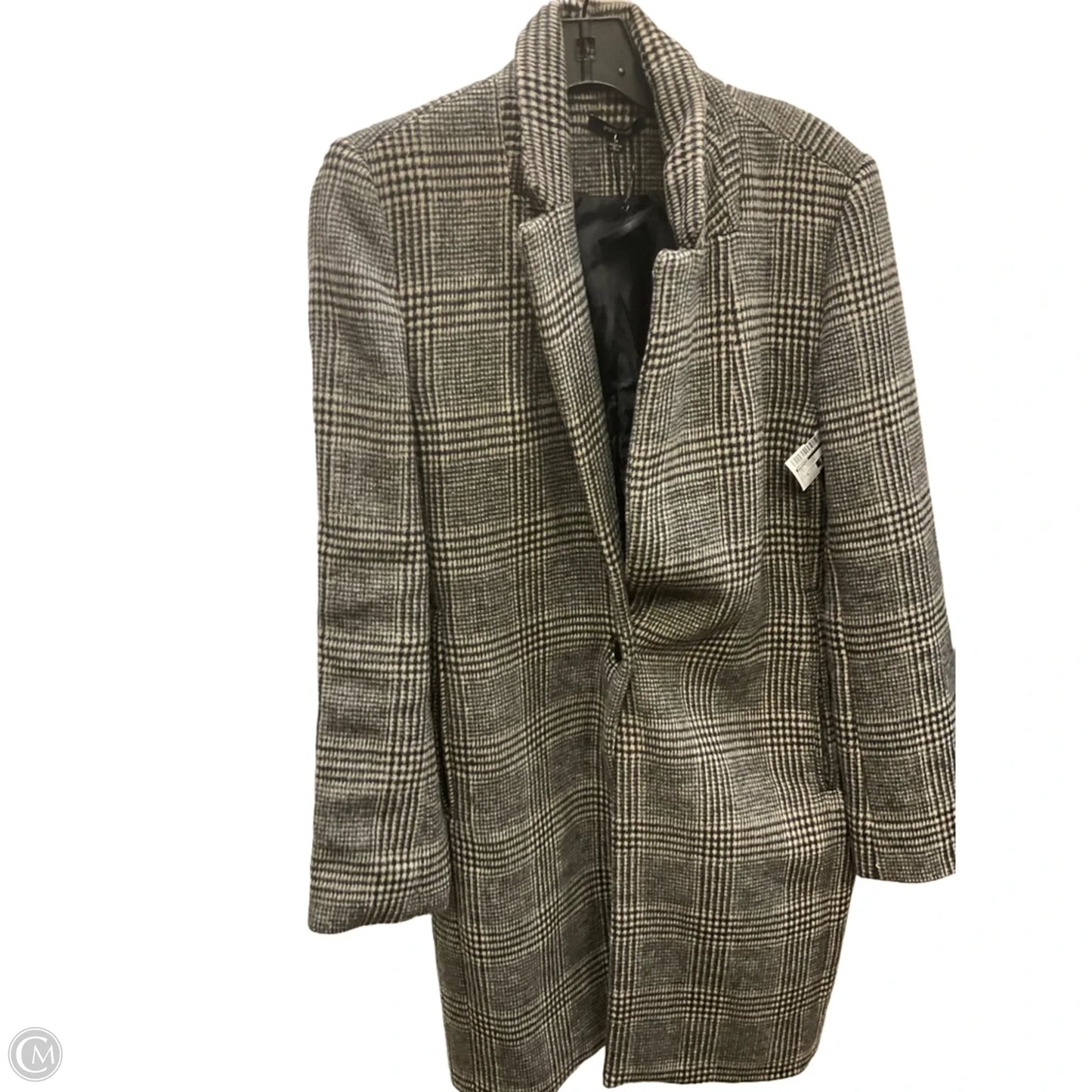 Coat Peacoat By Premise In Plaid Pattern, Size: M