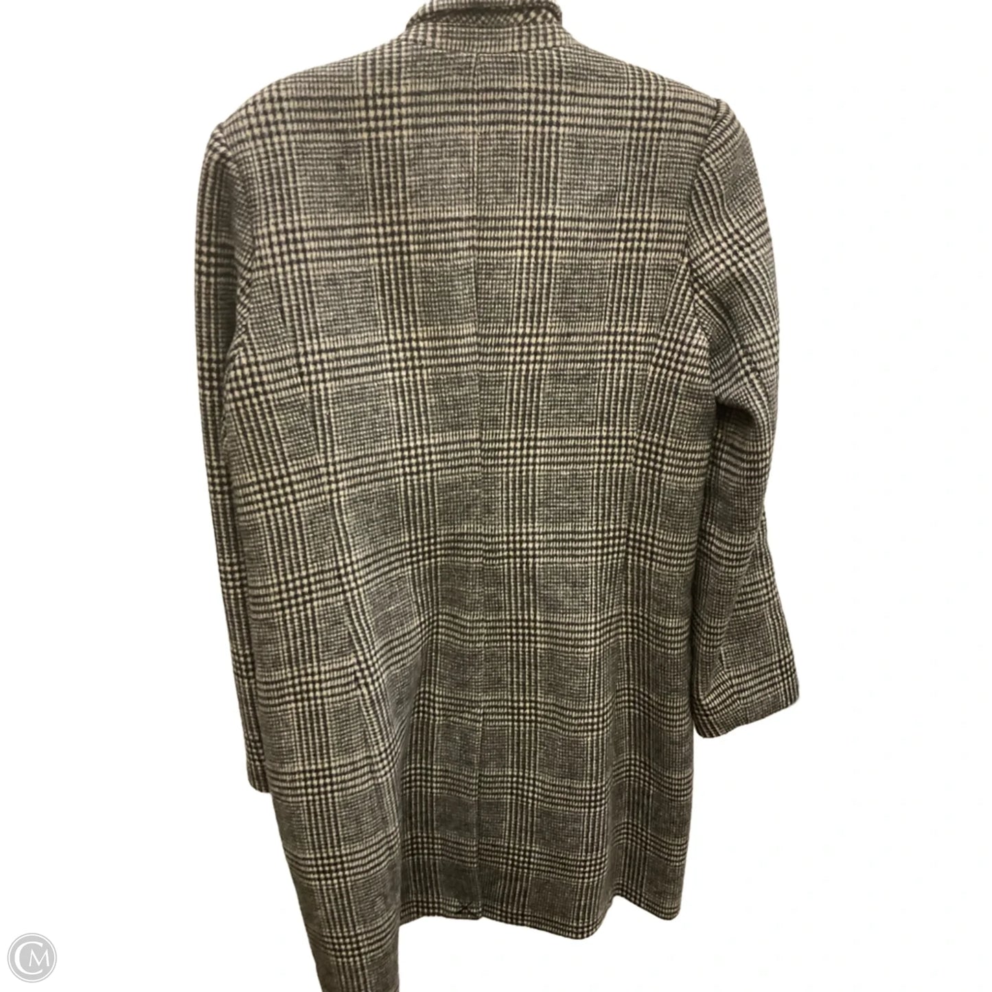 Coat Peacoat By Premise In Plaid Pattern, Size: M