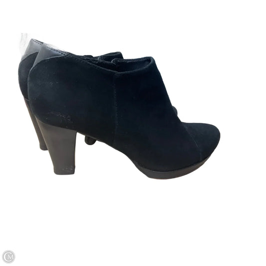 Boots Ankle Heels By Clarks In Black, Size: 7.5