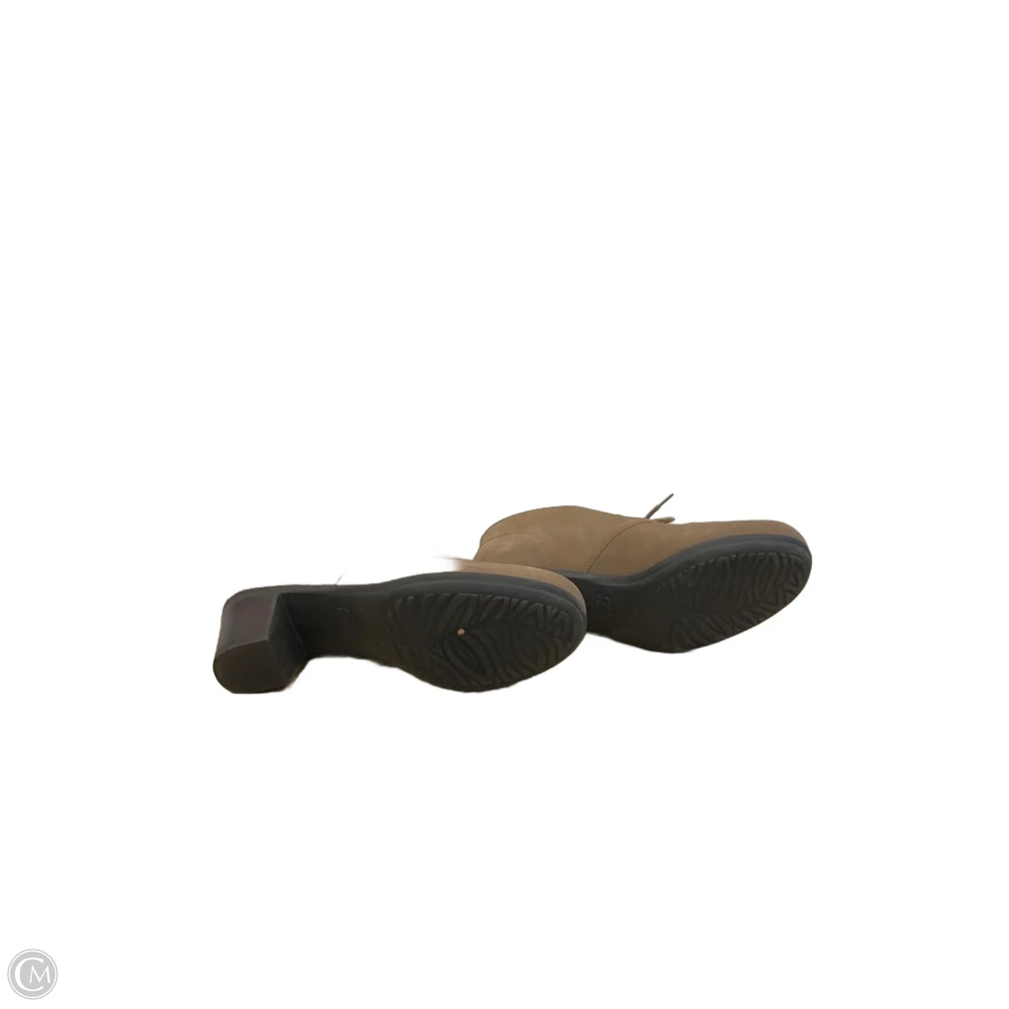 Boots Ankle Heels By Abeo In Brown, Size: 8