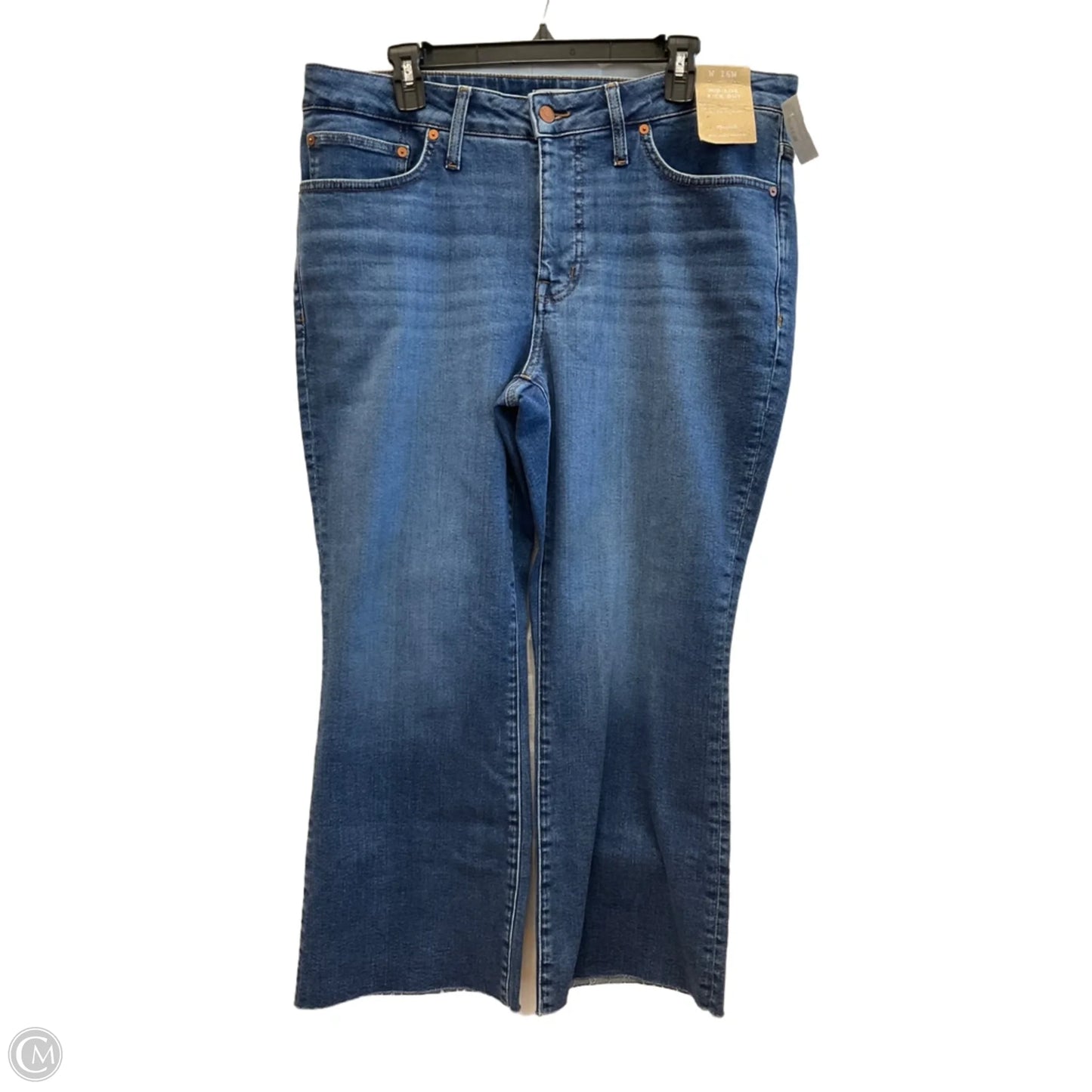 Jeans Straight By Madewell In Blue Denim, Size: 16