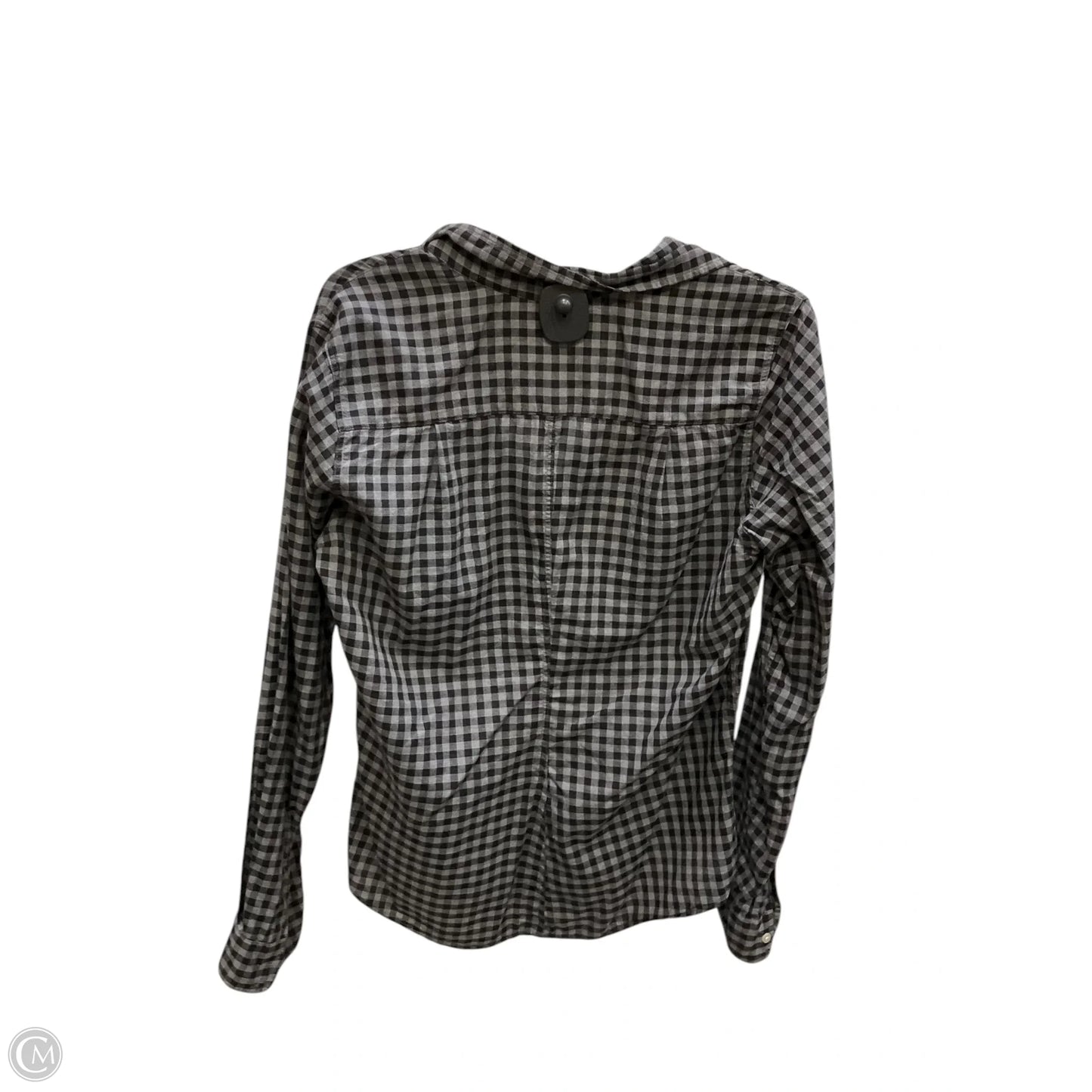 Blouse Long Sleeve By Frank And Eileen In Plaid Pattern, Size: M