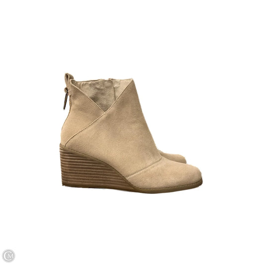 Boots Ankle Heels By Toms In Beige, Size: 9