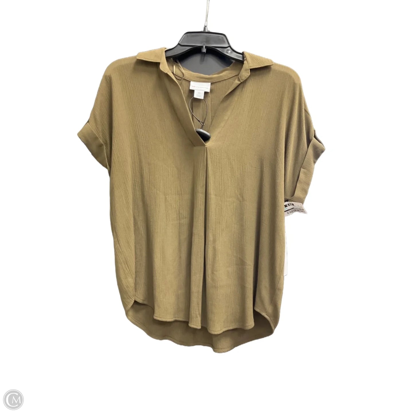 Blouse Long Sleeve By Liz Claiborne In Green, Size: Xs