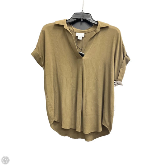 Blouse Long Sleeve By Liz Claiborne In Green, Size: Xs