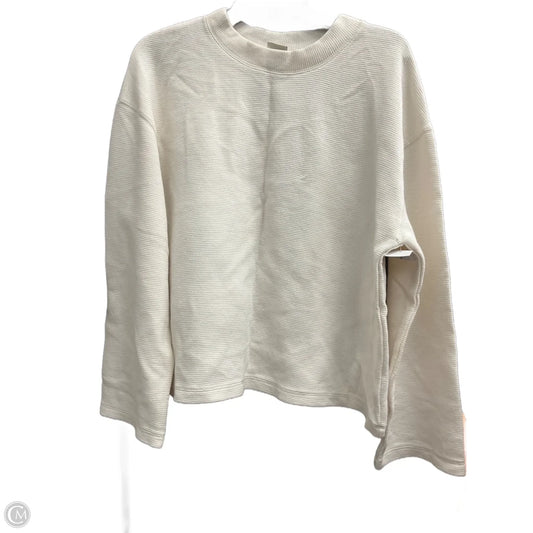 Top Long Sleeve By A New Day In White, Size: M