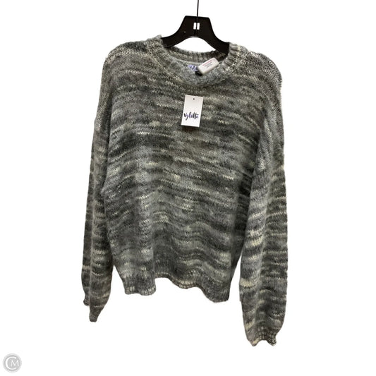 Sweater By Clothes Mentor In Grey, Size: 1x