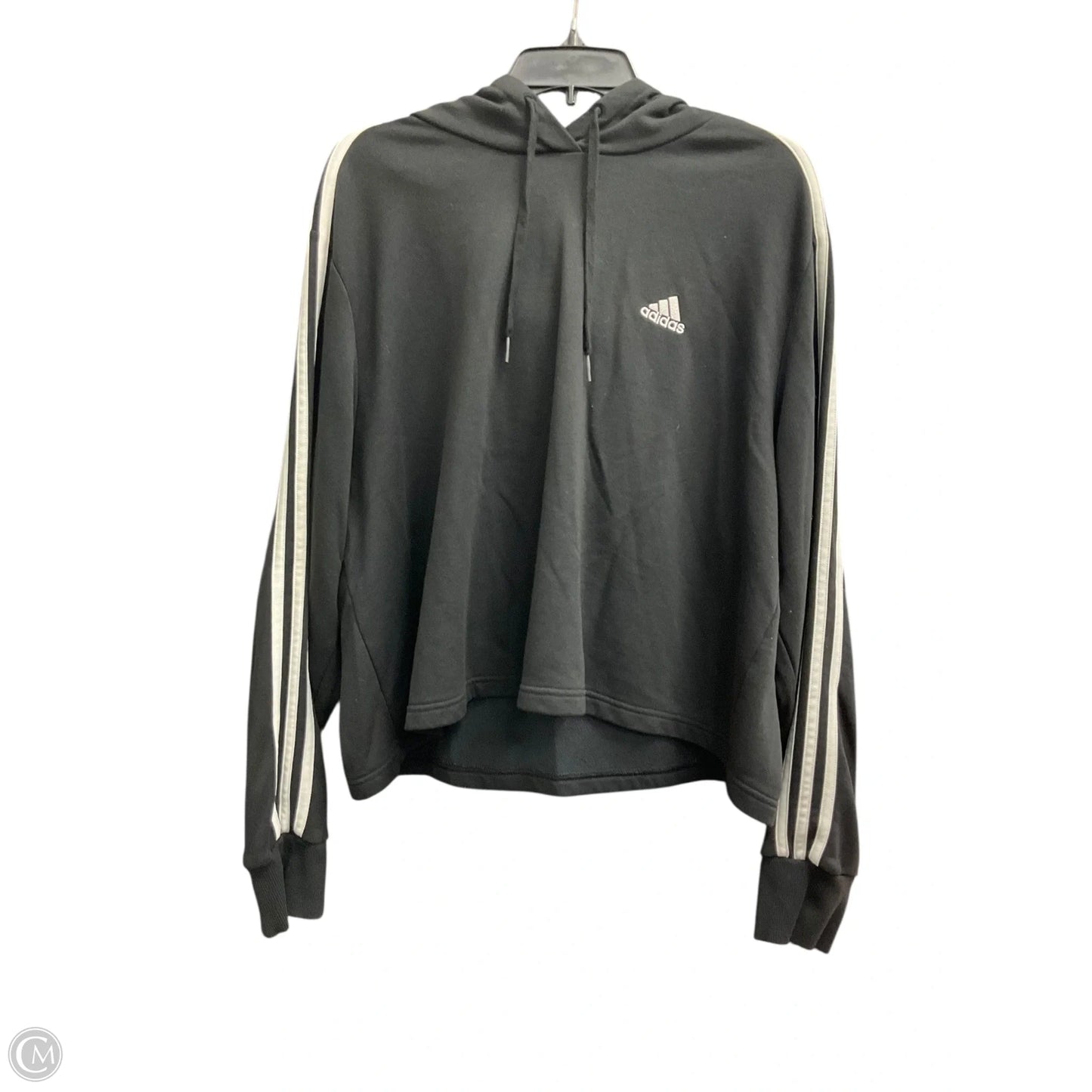 Sweatshirt Hoodie By Adidas In Black, Size: 2x