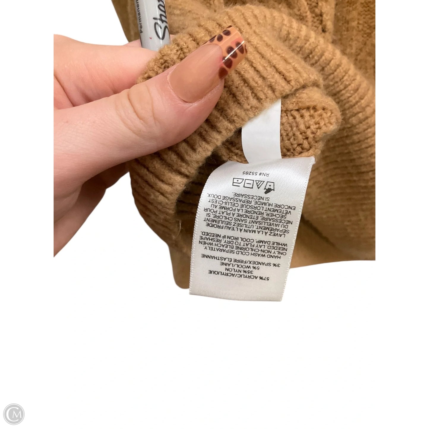 Sweater By Express In Tan, Size: L