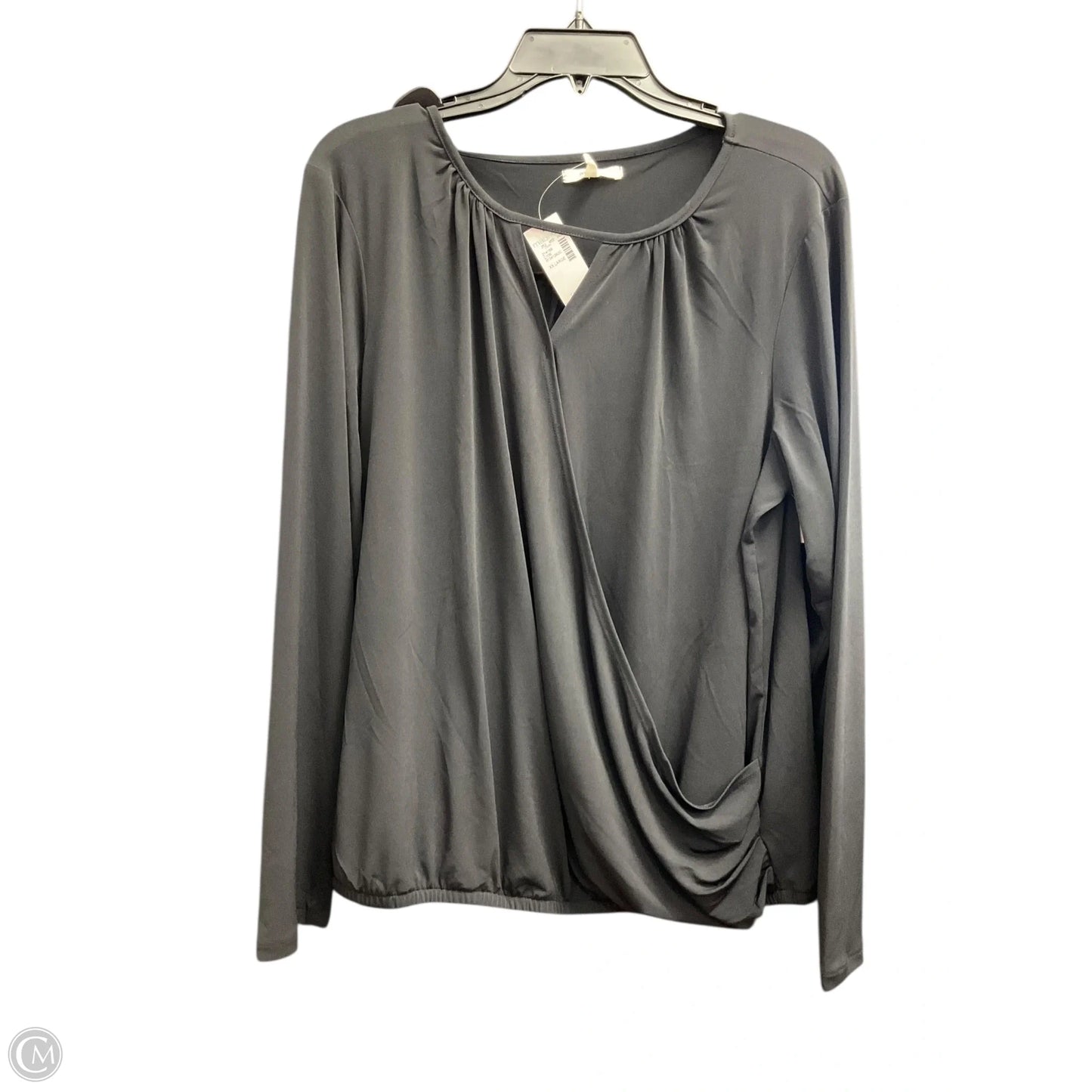 Top Long Sleeve By Maurices In Black, Size: Xxl