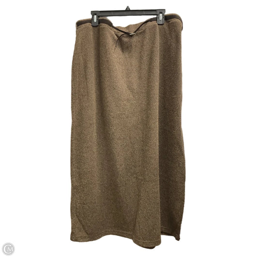 Skirt Maxi By Emma James In Brown, Size: 3x