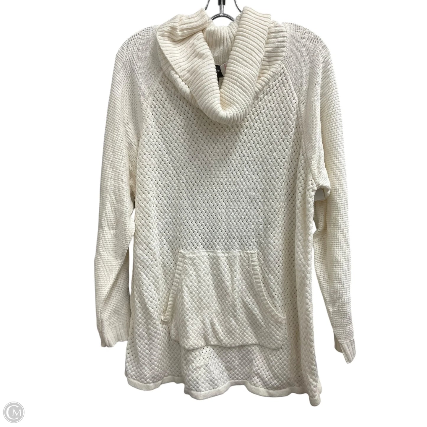 Sweater By Lane Bryant In White, Size: 18