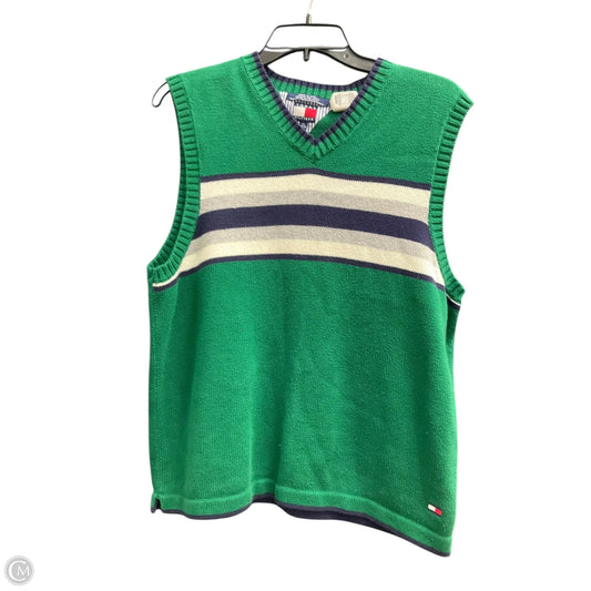 Vest Sweater By Tommy Hilfiger In Green, Size: Xl