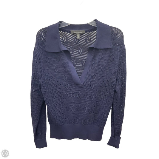 Top Long Sleeve By White House Black Market In Blue, Size: S