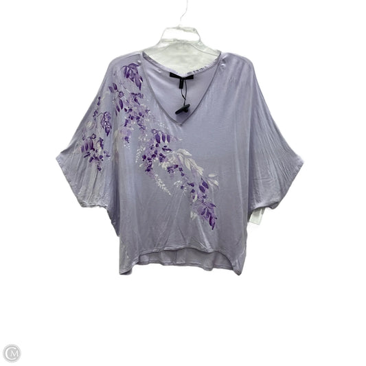 Top Short Sleeve By White House Black Market In Purple, Size: Xl