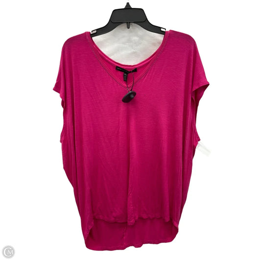 Top Short Sleeve By White House Black Market In Pink, Size: Xl
