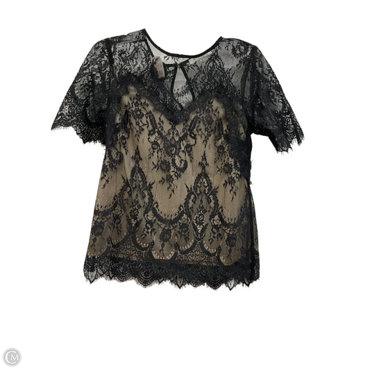 Top Short Sleeve By Rose And Olive In Black, Size: Xs