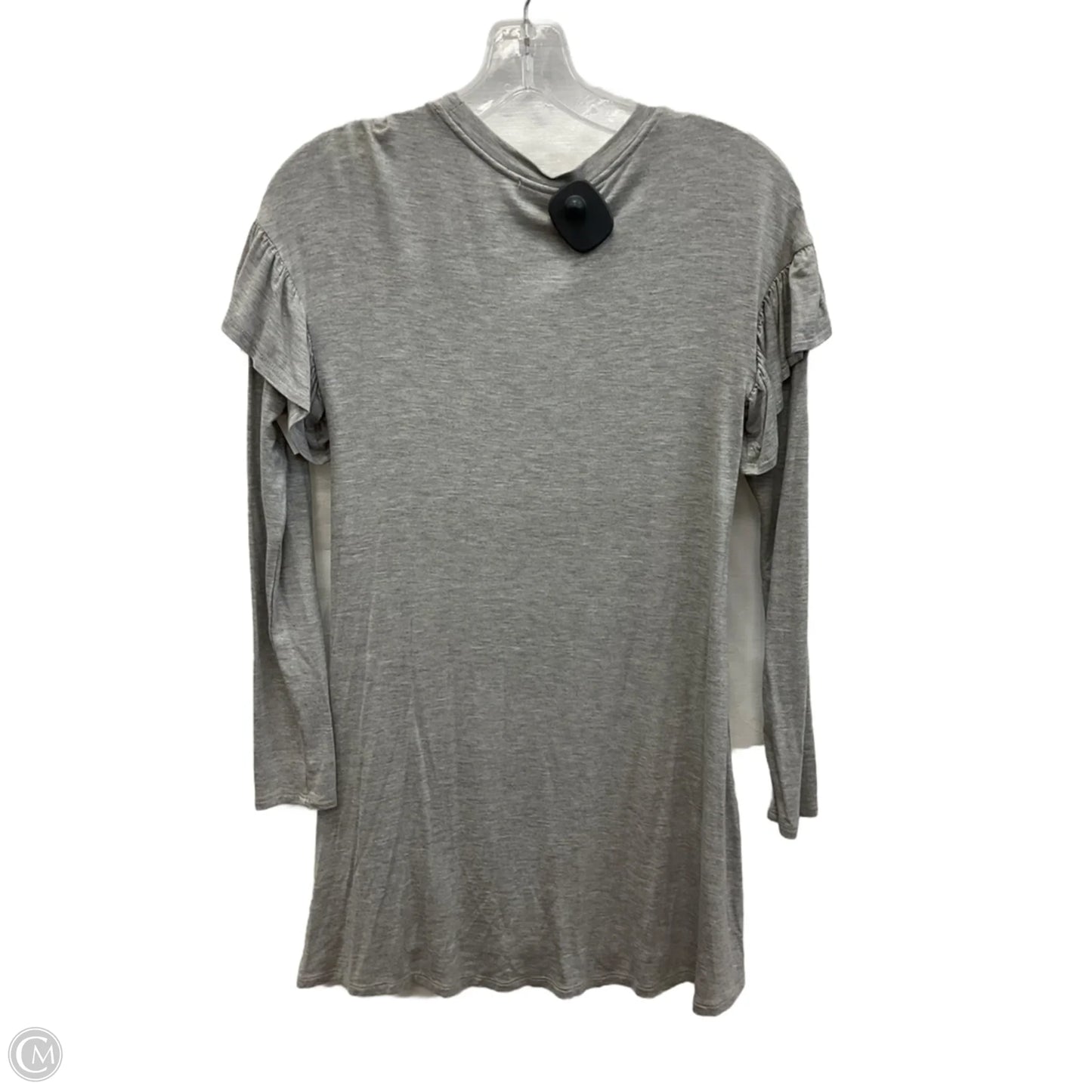 Top Long Sleeve By Love Fire In Grey, Size: Xs