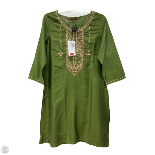 Dress Casual Midi By Clothes Mentor In Green, Size: L