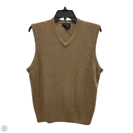 Vest Sweater By Dockers In Brown, Size: M