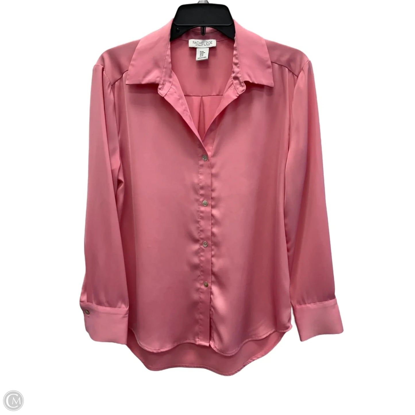 Blouse Long Sleeve By Rachel Zoe In Pink, Size: M