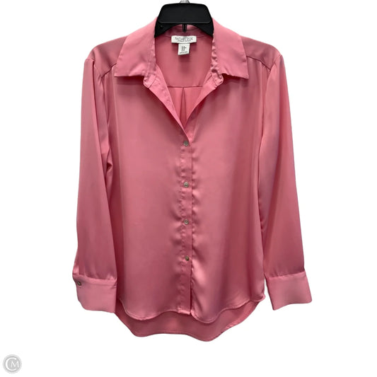 Blouse Long Sleeve By Rachel Zoe In Pink, Size: M