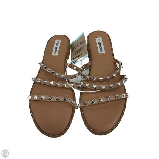 Sandals Flats By Steve Madden In Brown, Size: 9