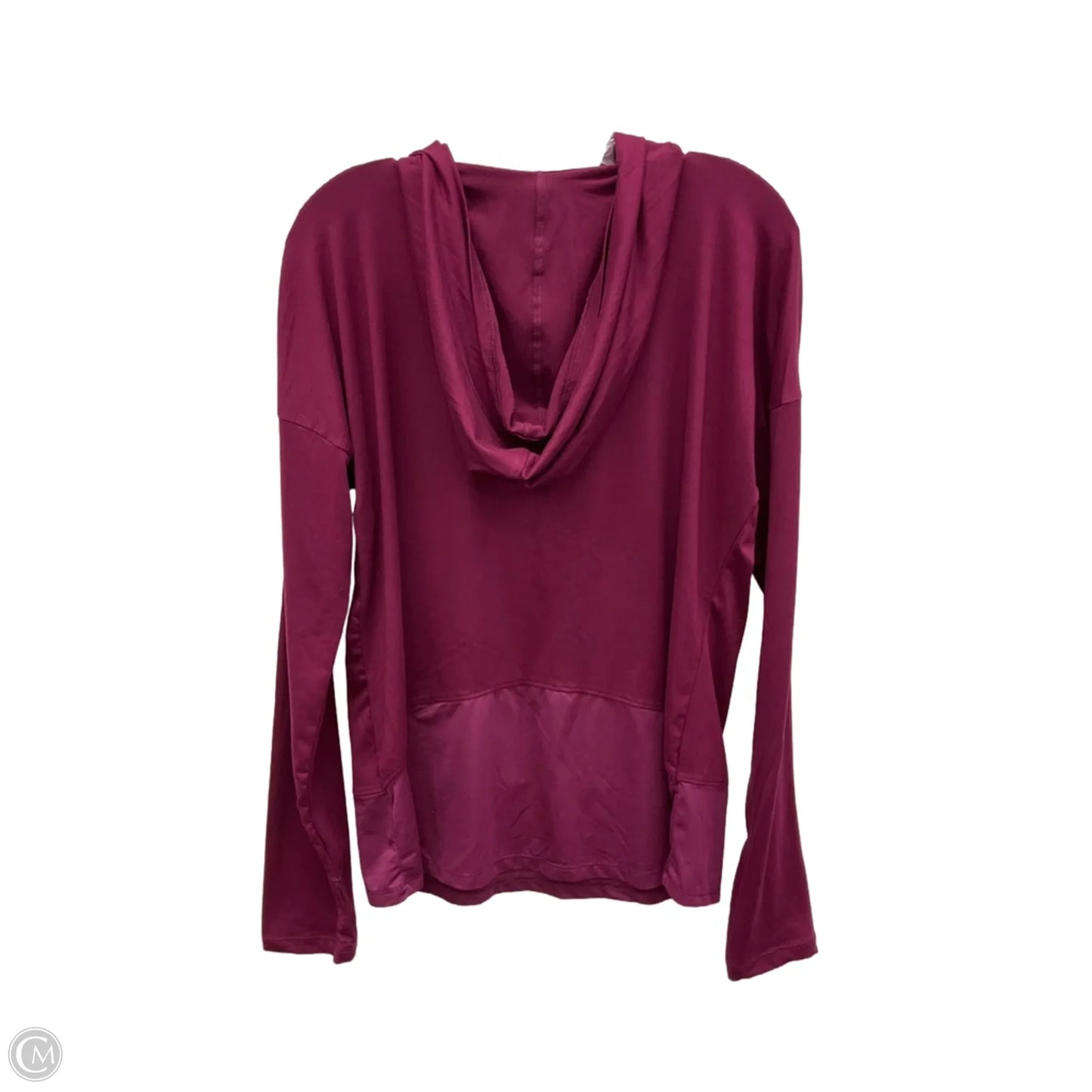 Athletic Top Long Sleeve Hoodie By Bally In Pink, Size: L