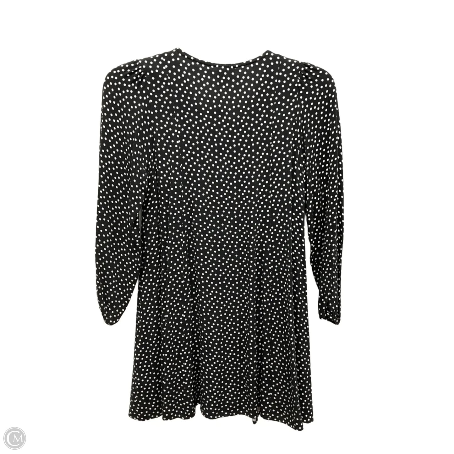 Blouse Long Sleeve By Zara In Polkadot Pattern, Size: M