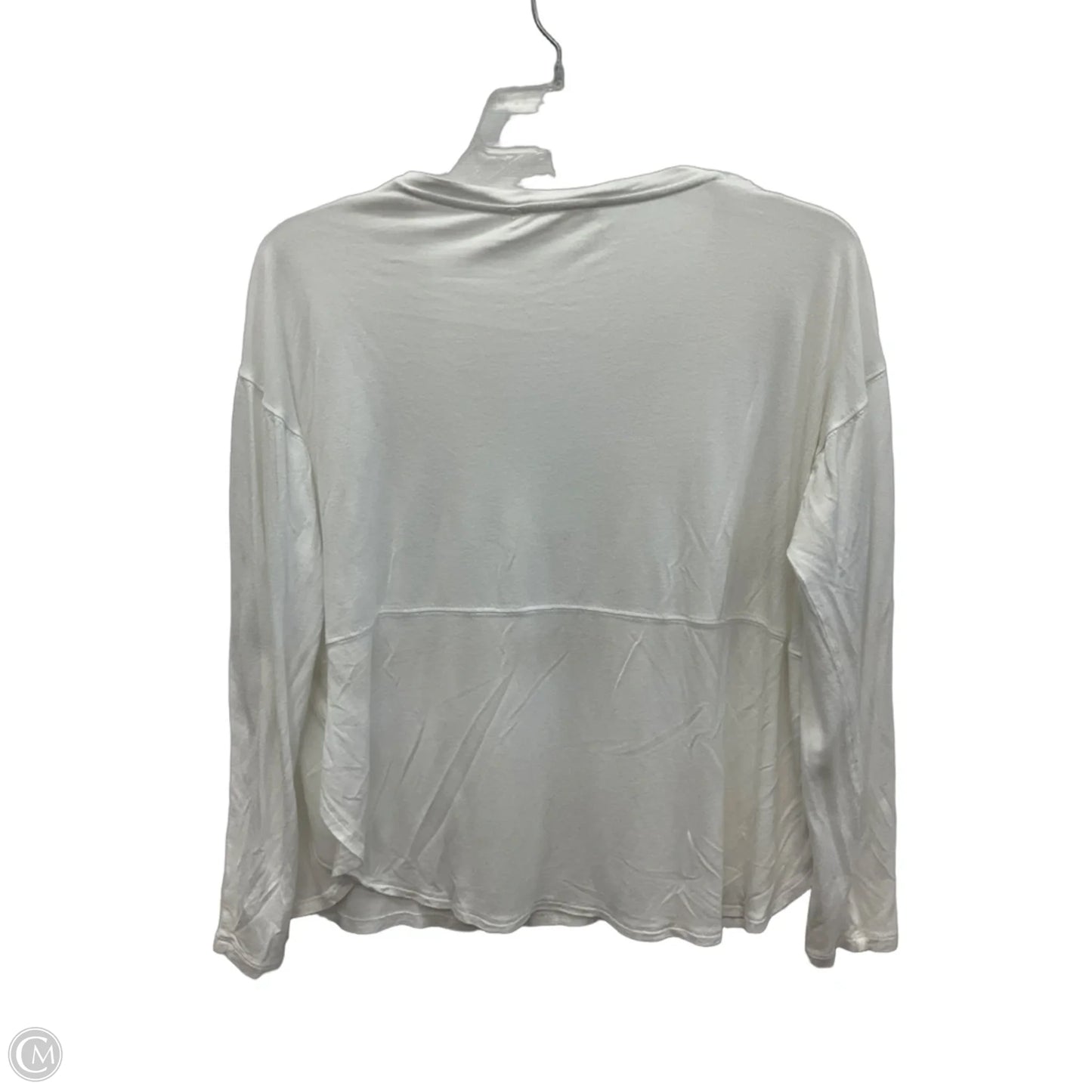 Top Long Sleeve By Madewell In White, Size: M