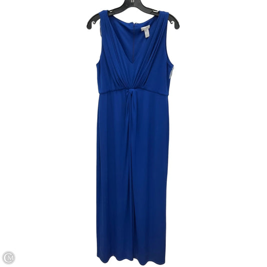 Dress Casual Maxi By Chicos In Blue, Size: M