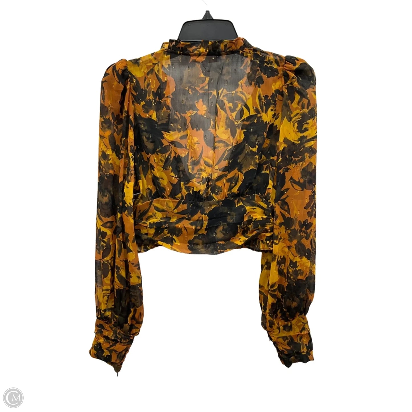 Top Long Sleeve By Olivaceous In Floral Print, Size: M