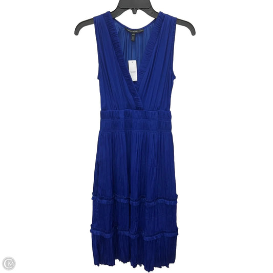Dress Casual Maxi By White House Black Market In Blue, Size: Xxs