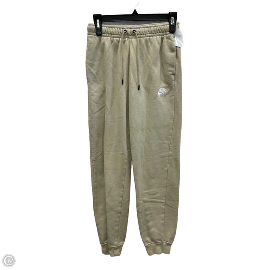 Athletic Pants By Nike In Beige, Size: Xs