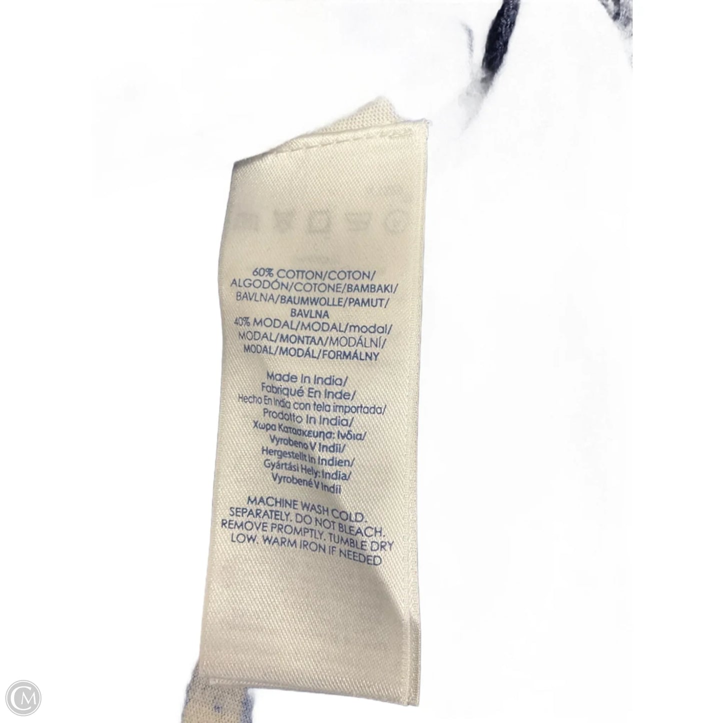 Top Long Sleeve By Chaps In Blue, Size: S