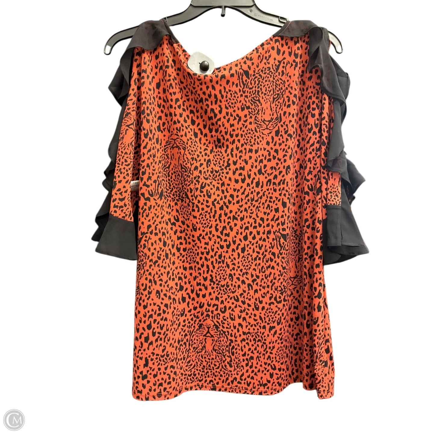 Top Long Sleeve By Bold Elements In Animal Print, Size: Xl
