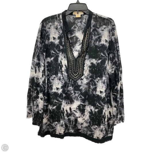 Top Long Sleeve By Michael By Michael Kors In Black, Size: 2x