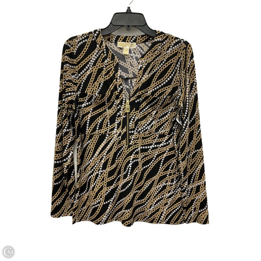 Top Long Sleeve By Michael By Michael Kors In Black, Size: S