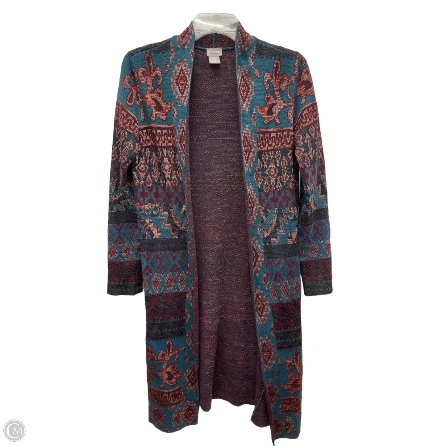 Cardigan By Chicos In Blue, Size: S