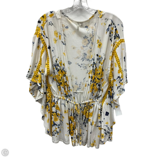 Top Short Sleeve By C Est. 1946 In Floral Print, Size: Xs