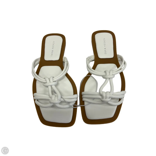 Sandals Flats By Azalea Wang In White, Size: 6