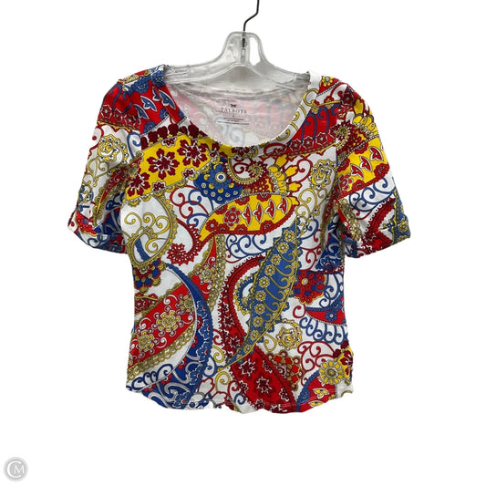 Top Short Sleeve By Talbots In Multi-colored, Size: S