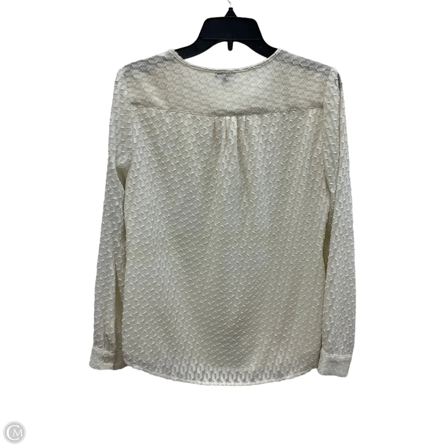 Blouse Long Sleeve By Talbots In White, Size: 6